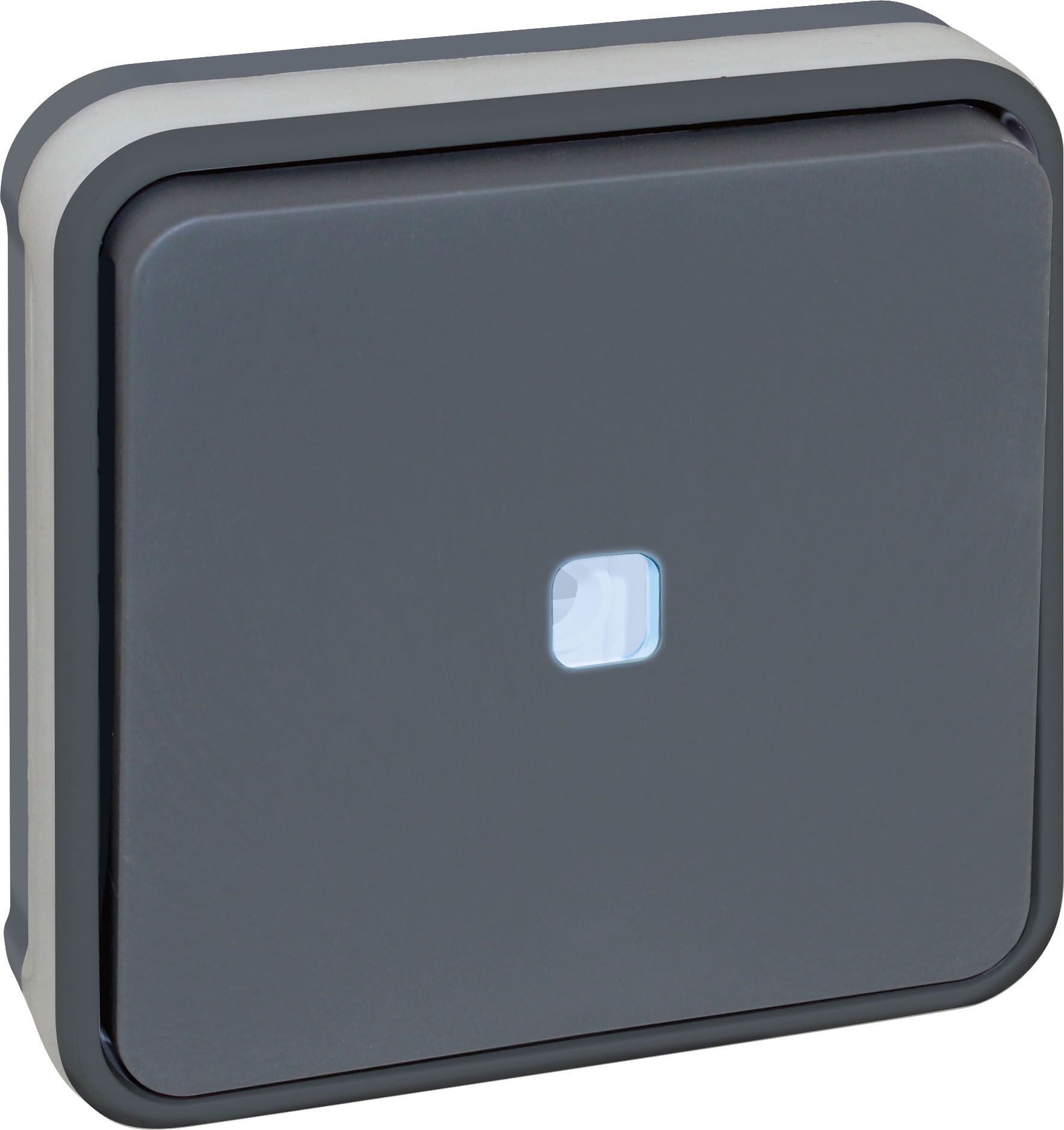  Va-et-vient Plexo complet encastré Lumineux - Gris 