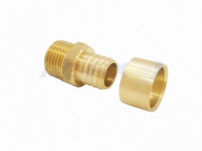 Raccord fixe mâle 16 - 1/2 (15x21) - AC-FIX - 002-1612