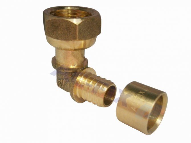 Coude à écrou tournant 16 - 1/2 (15x21) - AC-FIX - 015.1612