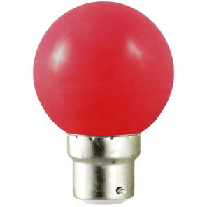 Ampoule LED B22 Couleur Bulb 1W Rouge