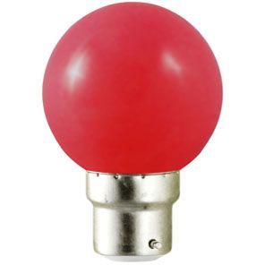 Ampoule LED E27 Couleur Bulb G45 1W Rouge 