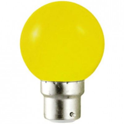 Ampoule LED B22 Couleur Bulb 1W Jaune