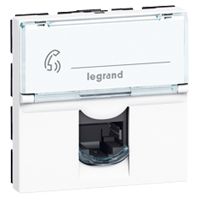 Prise RJ 45 cat. 6 FTP 2 modules Mosaic - 076565 - Legrand