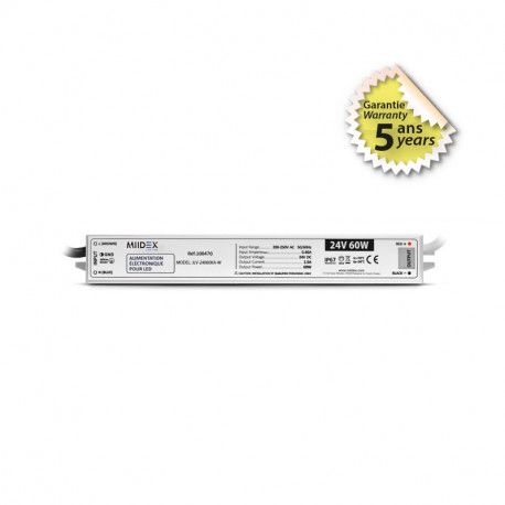 Alimentation pour LED 60W 12V DC