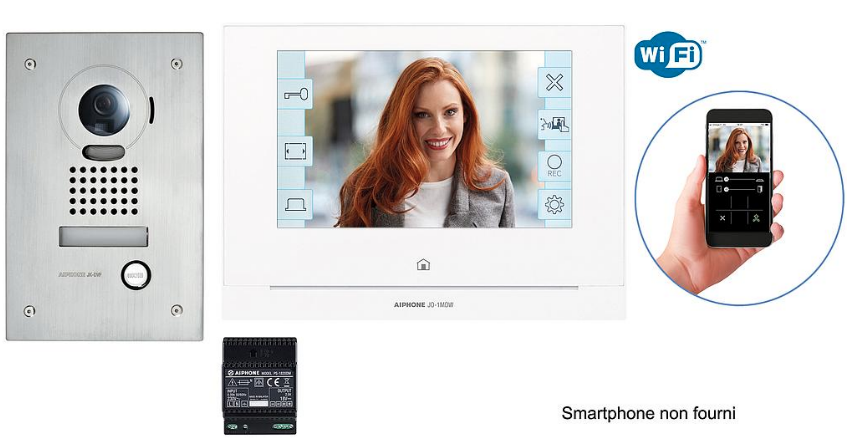 Visiophone Aiphone WI-FI écran 7" tactile Saillie - JOS1FW