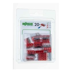 Boîte de 20 bornes Wago 4 entrées - Série 2273 - 2273-204-996-020 - Wago