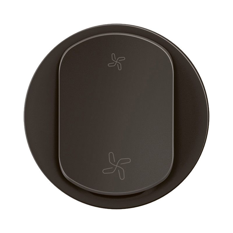Enjoliveur pour interrupteur ou poussoir VMC Céliane 2 vitesses Noir - CN6001 Legrand