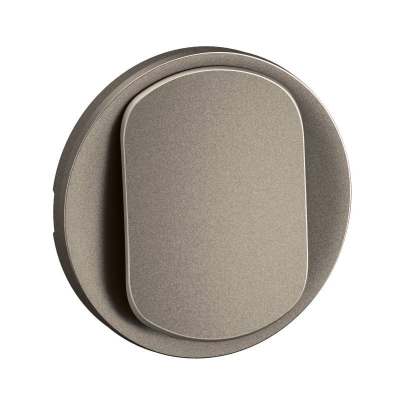 Enjoliveur pour interrupteur ou va-et-vient lumineux Céliane  Aluminium - CT1001
