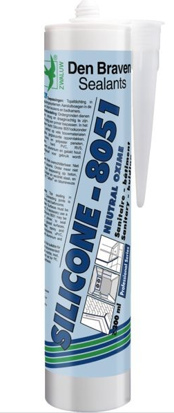 Mastic silicone sanitaire cartouche 330ml DEN BRAVEN