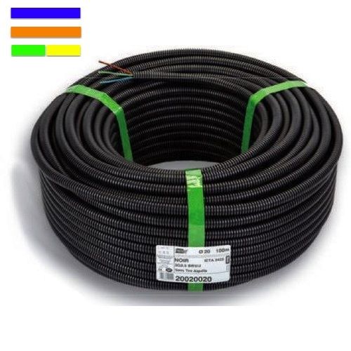 Gaine 16 préfilée 3g1,5 bleu-orange-vert jaune 100m CNT20020008 COURANT