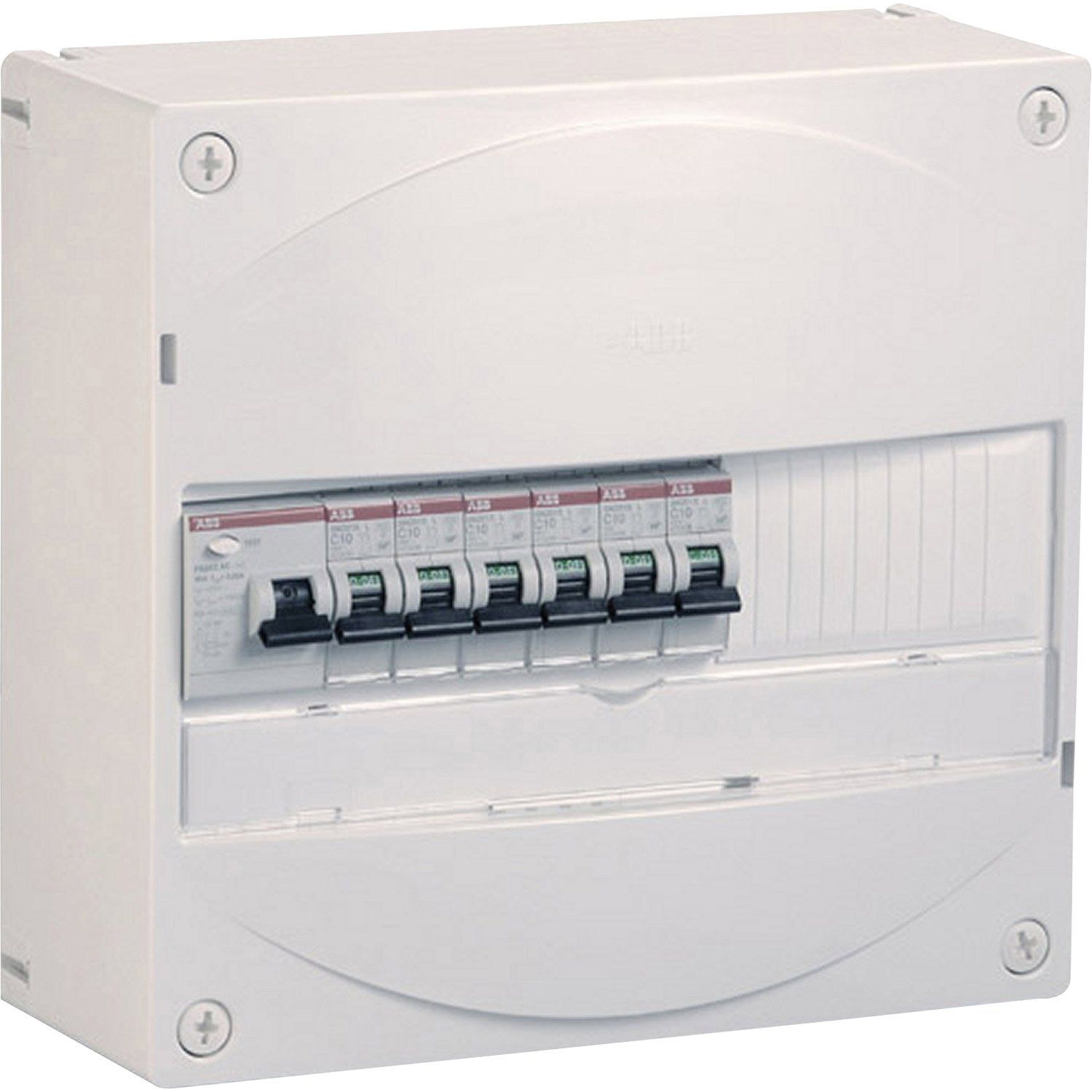 Coffret électrique pour disjoncteurs: 1 à 8 rangées