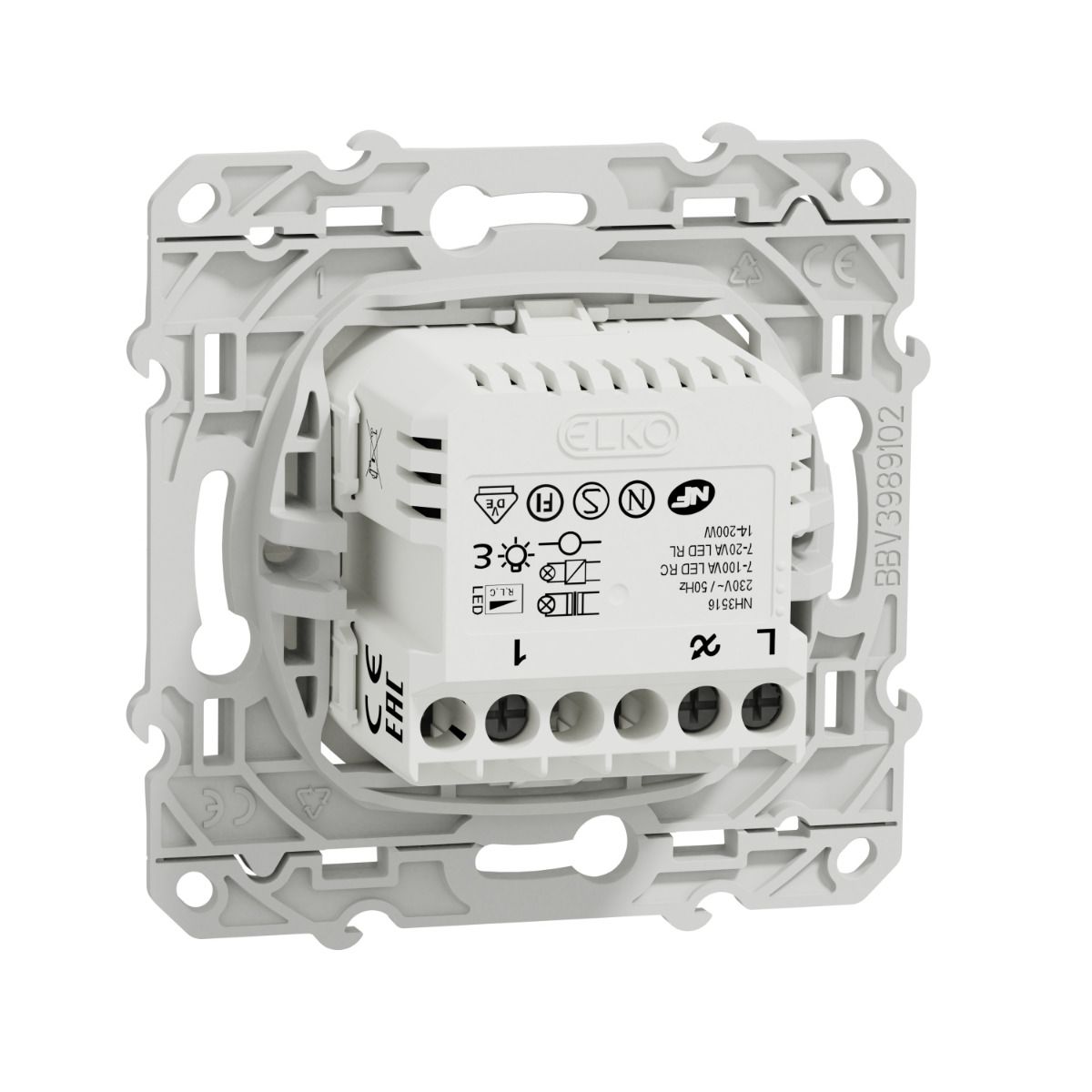 Variateur Odace - Blanc Manuel et Zigbee