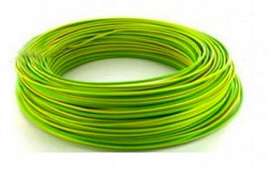 Fil H07VU 1,5mm² Vert / jaune en 100m - FIL000105