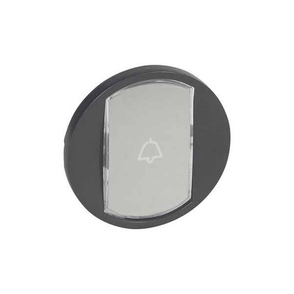 Enjoliveur interrupteur porte-étiquette - Graphite