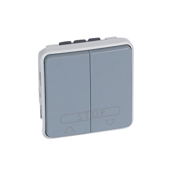 Double poussoir pour automatismePlexo composable - Gris