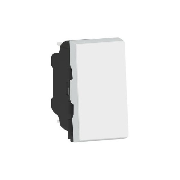  Interrupteur ou va-et-vient 10AX 250V~ Mosaic Easy-Led 1 module - blanc 077001L Legrand