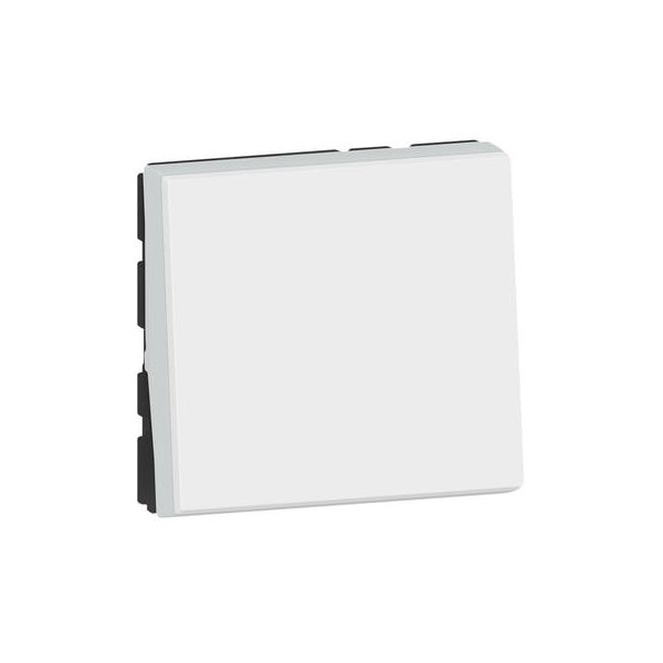 Interrupteur ou va-et-vient 10AX 250V~ Mosaic Easy-Led 2 modules - blanc 077011L Legrand