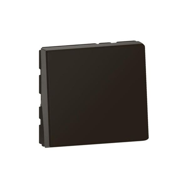  Interrupteur ou va-et-vient 10AX 250V~ Mosaic Easy-Led 2 modules – noir mat Legrand 079111L