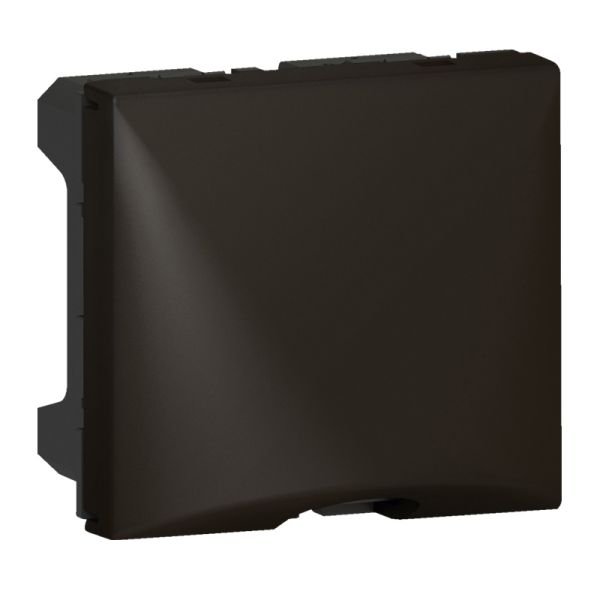 Sortie de câbles Mosaic 2 modules pour câble Ø12mm max. et Ø4mm min. - noir mat - 079150L Legrand
