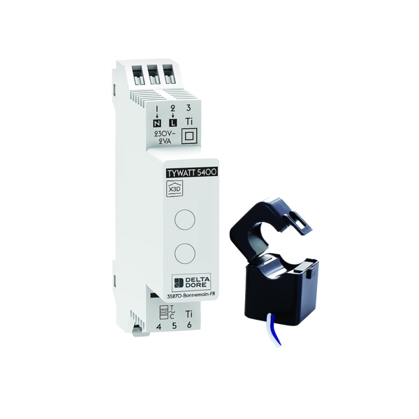 Capteur connecté modulaire de consommations électriques avec affichage - Tywatt 5400 delta dore