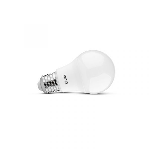 Ampoule LED E27 Bulb 4W non dimmable référence 100991 de la marque MIIDEX. Température de couleur 2700K (Blanc chaud). Flux lumineux 470 lm. Angle d'ouverture 180°. Parfait pour une ambiance cosy et chaleureuse.