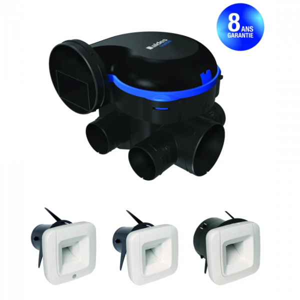 Kit VMC simple flux EasyHOME HYGRO Classic BDH référence 11033531 de la marque ALDES.