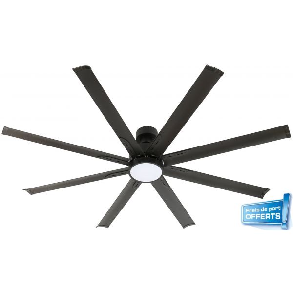Ventilateur de plafond avec éclairage LED, Boréas réf. 112441 FARELEK.