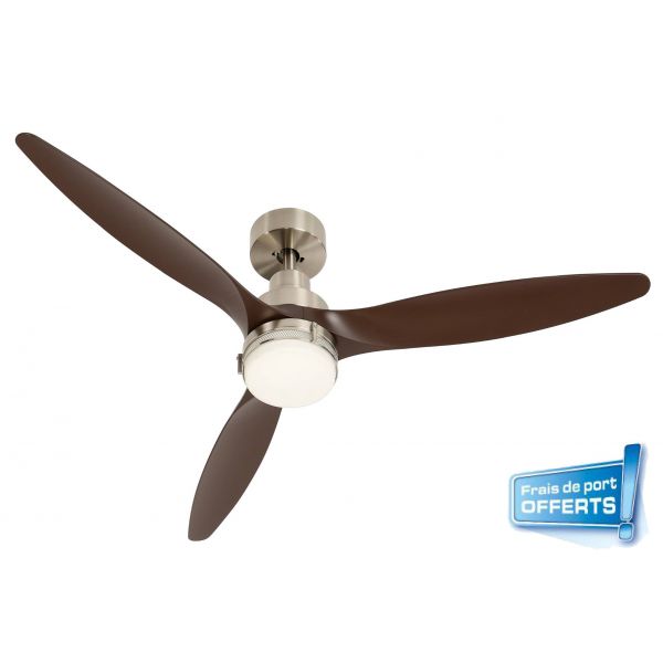 Ventilateur de plafond avec éclairage LED, Zéphyr réf. 112444 de FARELEK.