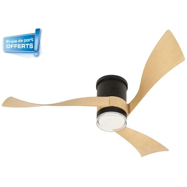 Ventilateur de plafond avec éclairage LED, Sylphae réf. 112445 FARELEK.