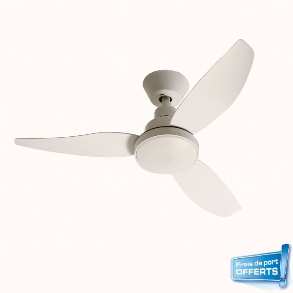 Ventilateur de plafond avec éclairage LED, Brisa Nova réf. 112446 FARELEK.