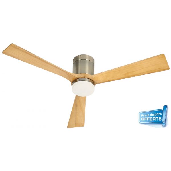 Ventilateur de plafond avec éclairage LED, Tivar référence 112455 FARELEK.