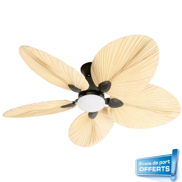 Ventilateur de plafond avec éclairage LED, Makani réf. 112459 FARELEK.