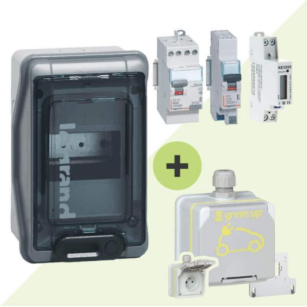 Kit recharge Sécurisé pour voiture electrique avec comptage
