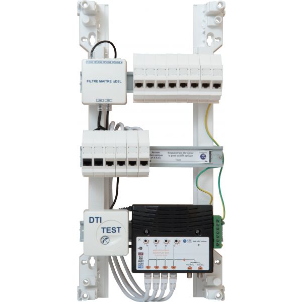 Coffret VDI Galeo 8 RJ45 grade 3 + SAT 215665 ABB Bâtir Moins Cher