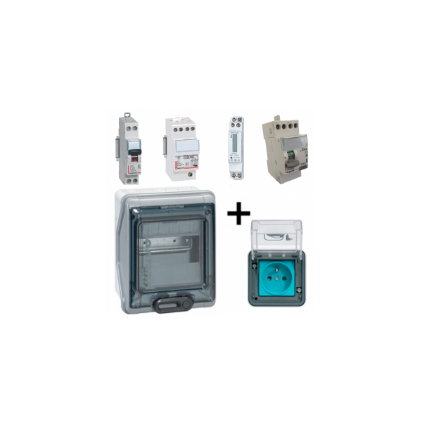 Kit recharge Witty + Compteur et Parafoudre pour voiture electrique