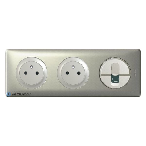 LEGRAND Céliane Lot de 5 Plaques Memories doubles Yesterday blanc – 066632