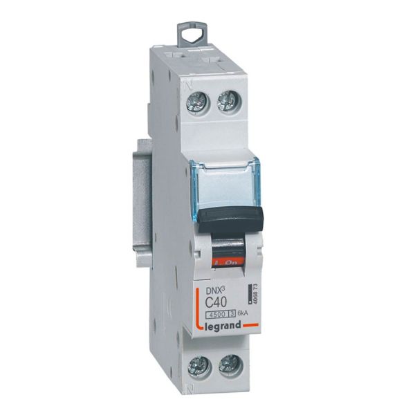 Disjoncteur DNX³ 40 A courbe C vis/vis Legrand 406873