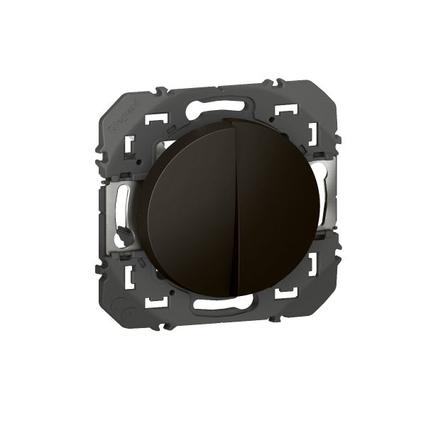 Transformeur pour réaliser 5 fonctions va-et-vient et poussoir Dooxie - finition noir mat - 600231 Legrand