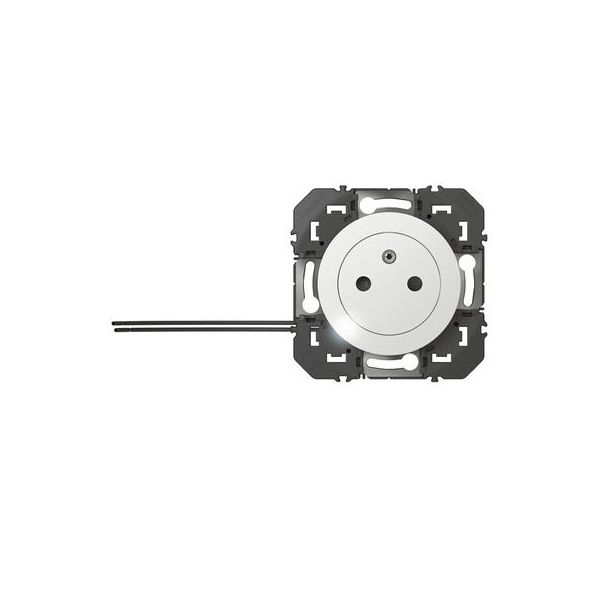  Prise de courant 2P+T à voyant Surface dooxie 16A finition blanc