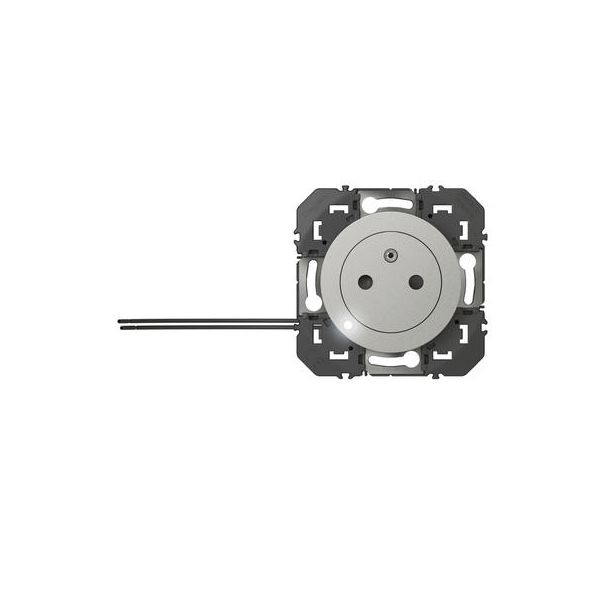 Prise de courant 2P+T à voyant Surface dooxie 16A finition aluminium - 600420 - Legrand