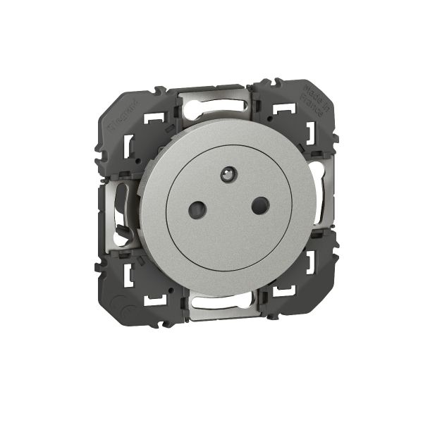 Prise de courant 2P+T Surface Dooxie 16A finition alu - 600435 Legrand