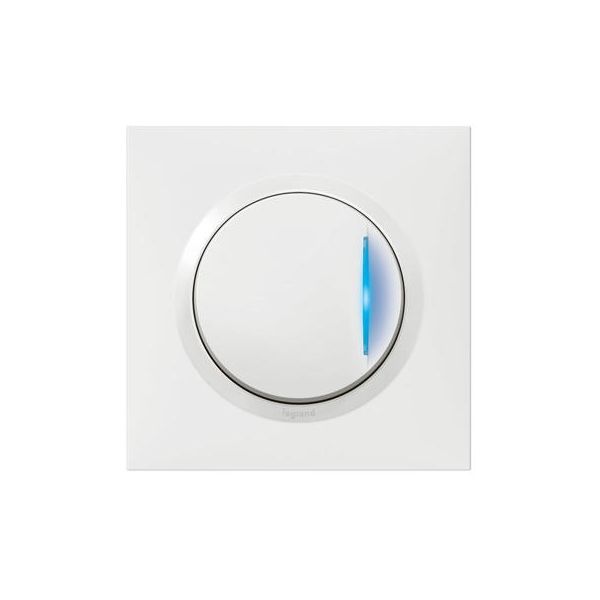 Interrupteur ou va-et-vient avec voyant témoin dooxie one 10AX 250V~ Bâtir Moins Cher