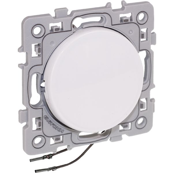 Va et vient 10A lumineux ou témoin blanc - 60203 Square Eur'Ohm