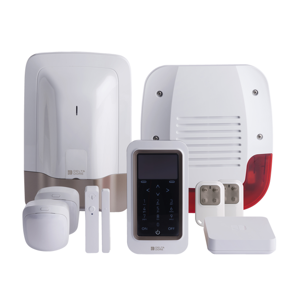 Pack alarme 8 zones sans fil avec box maison connectée - Pack Tyxal+