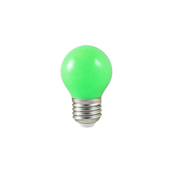 Ampoule LED E27 Couleur Bulb G45 1W Vert