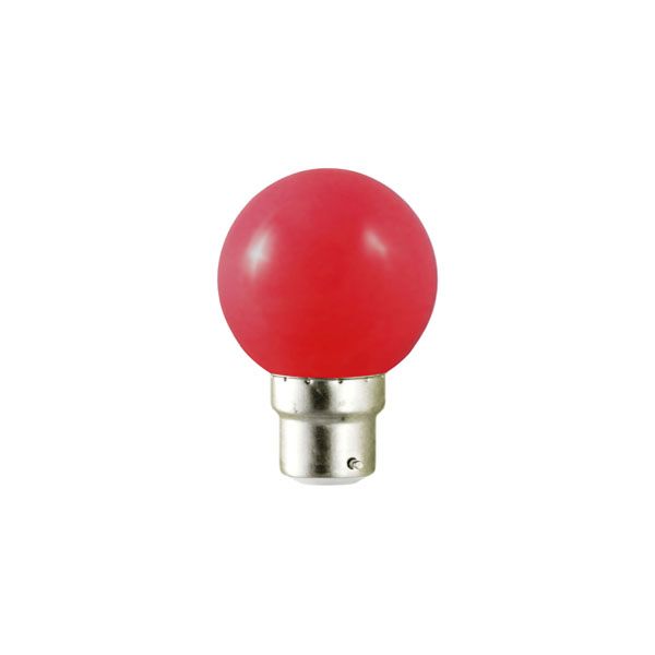 Ampoule LED B22 Couleur Bulb 1W Rouge