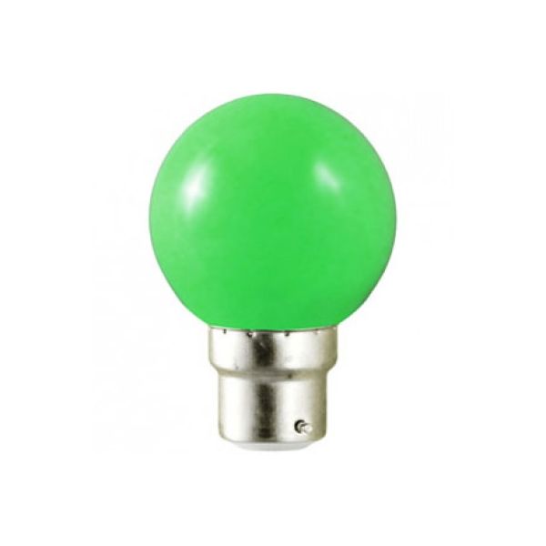 Ampoule LED B22 Couleur Bulb 1W Vert