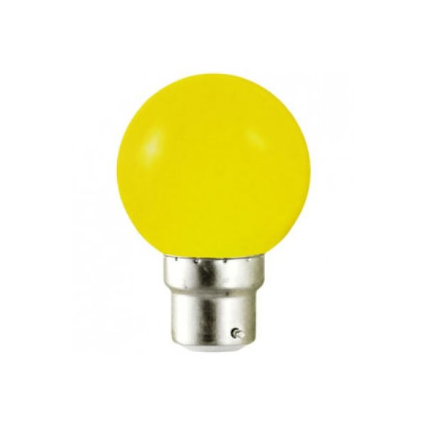 Ampoule LED B22 Couleur Bulb 1W Jaune