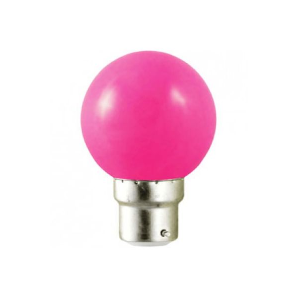 Ampoule LED B22 rose - 1W