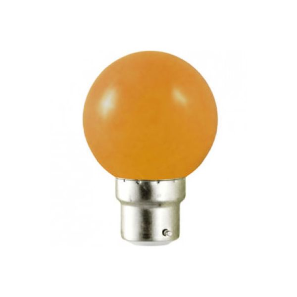 Ampoule LED B22 orange - 1W